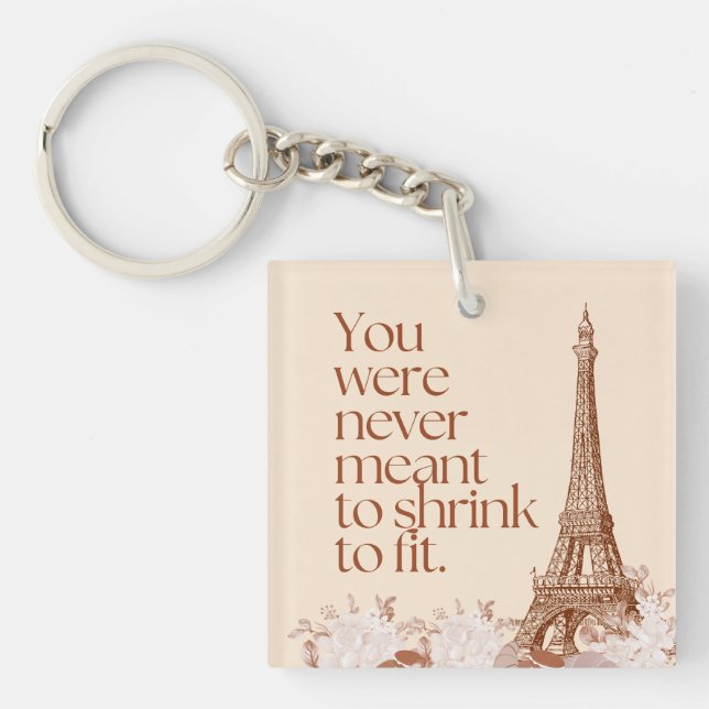 Paris Eiffeltornet Motiverande Citat Väggkonst (Framsidan)