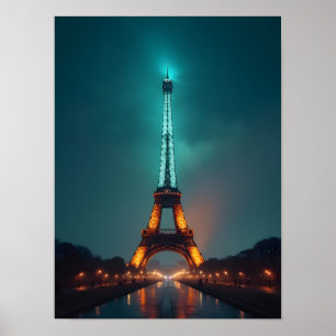 Paris Eiffeltornet Poster