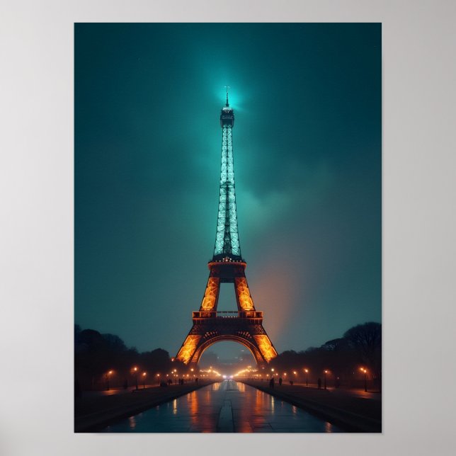 Paris Eiffeltornet Poster (Framsidan)