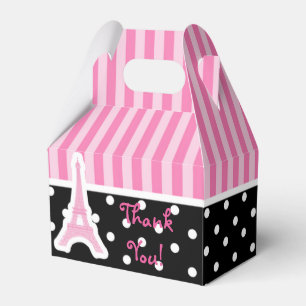 Paris Eiffeltornet Rosa Födelsedagsfirande Present Presentaskar