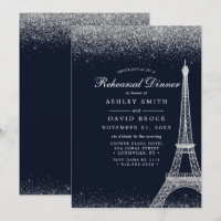 Paris Eiffeltornet Silver Glitter Repetition
