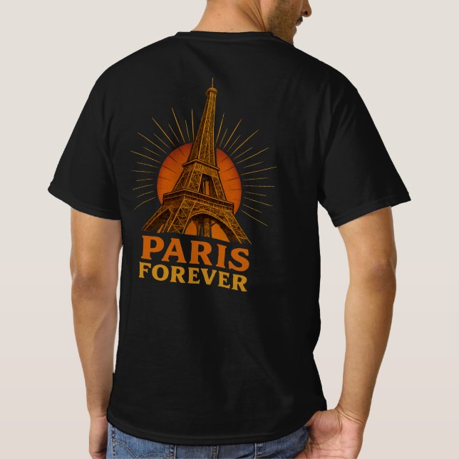 Paris – Eiffeltornet T Shirt (Baksida)