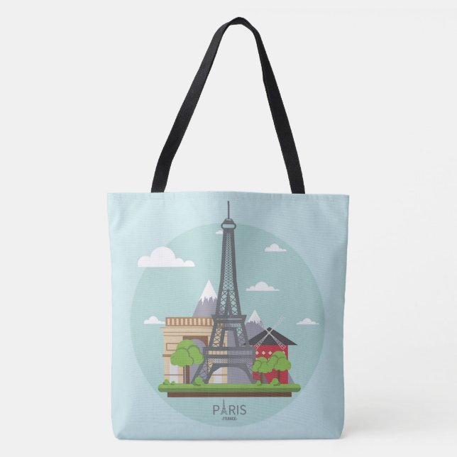 Paris Eiffeltornet Tygkasse (Framsida)