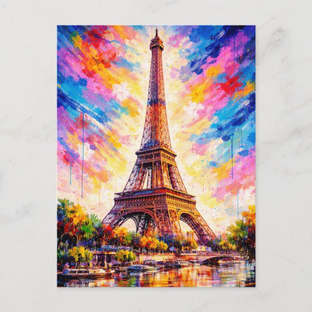 Paris - Eiffeltornet vykort (Framsida)