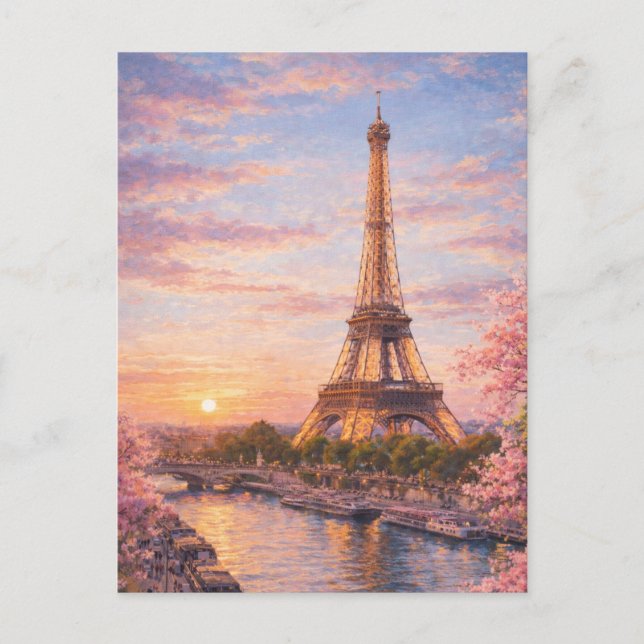 Paris - Eiffeltornet vykort (Framsida)