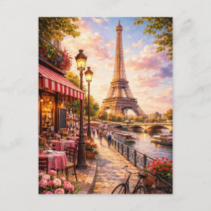 Paris - Eiffeltornet vykort - Paris Café