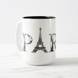 Paris Eiffeltornets kaffemugg | Elegant Paris Desi