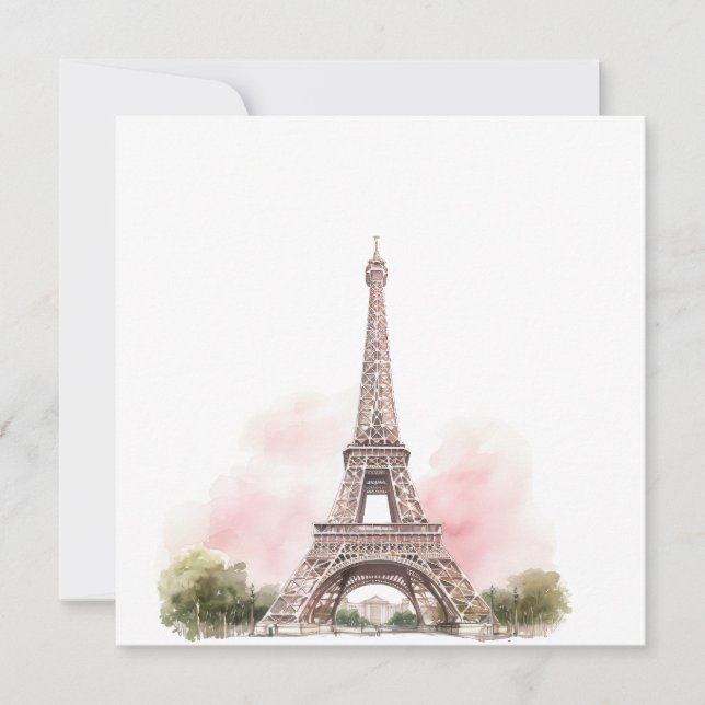Paris Eiffeltornets vykort (Framsida)