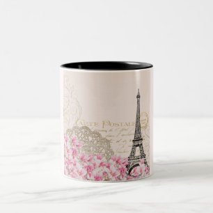 Paris Eiffelturm frankriken, franska Två-Tonad Mugg
