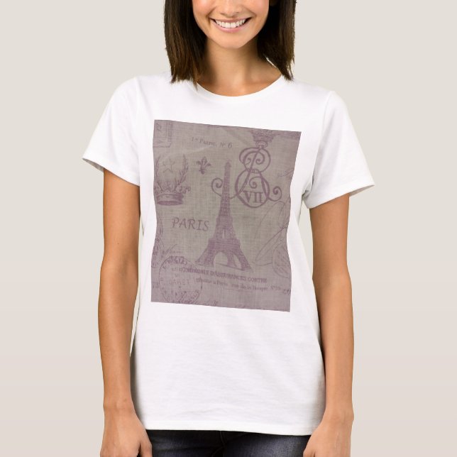 Paris - Eiffle Torn T Shirt (Framsida)