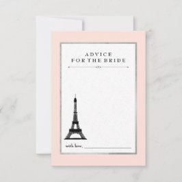 Paris Elegance Advice for Bride Rådkort