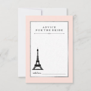 Paris Elegance Advice for Bride Rådkort