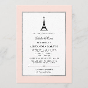 Paris Elegance Möhippa Inbjudningar