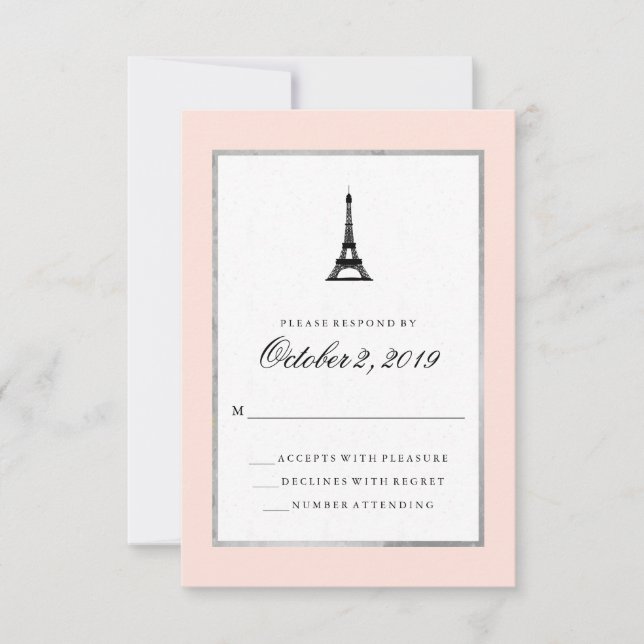 Paris Elegance  Rosa Silver och Black OSA (Framsida)