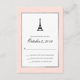 Paris Elegance Rosa Silver och Black OSA Kort