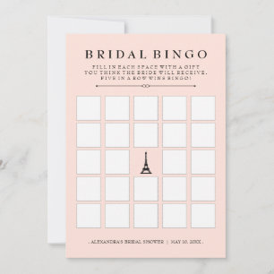 Paris Elegans Bröllop Bingo Bröllopsfestlek
