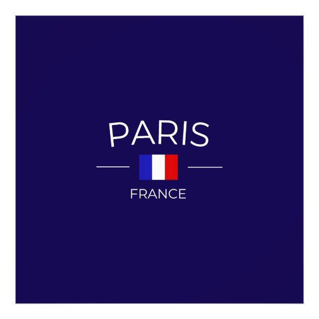 paris en France Fototryck (Framsidan)