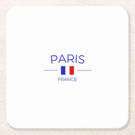 paris en France Underlägg Papper Kvadrat