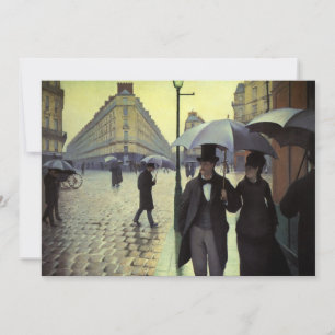 Paris, en regnig dag av Gustave Caillebotte Inbjudningar