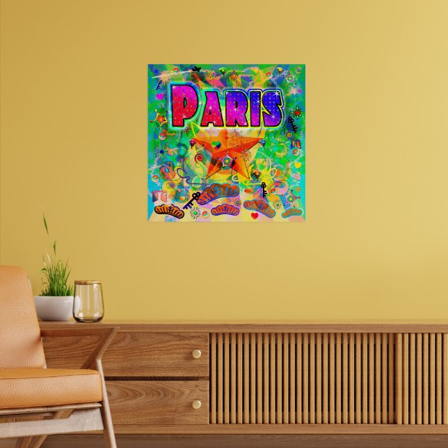 Paris Epoch Hour Poster (Vardagsrum 2)