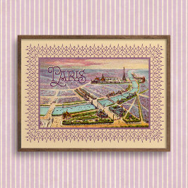 Paris Expo 1900 Poster med avdelning