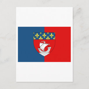 Paris flagga vykort
