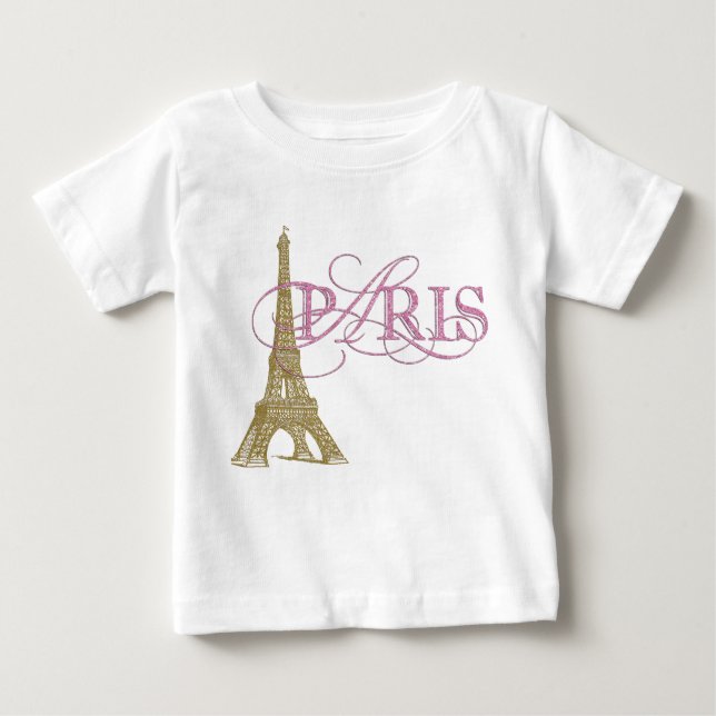 Paris Flicka T Shirt (Framsida)