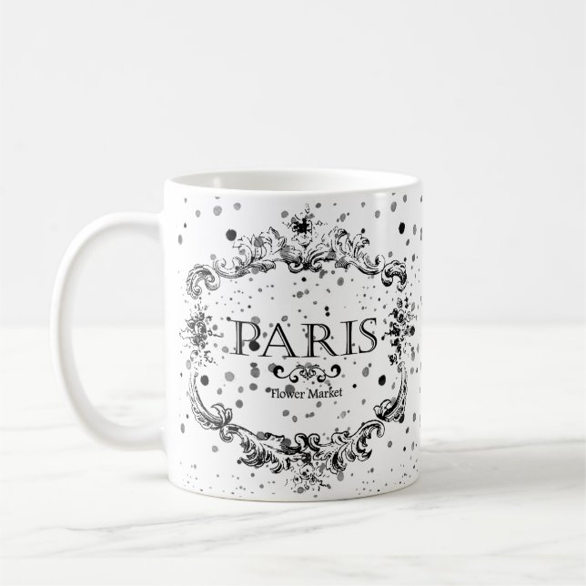 Paris flower market   coffee mug kaffemugg (Vänster)