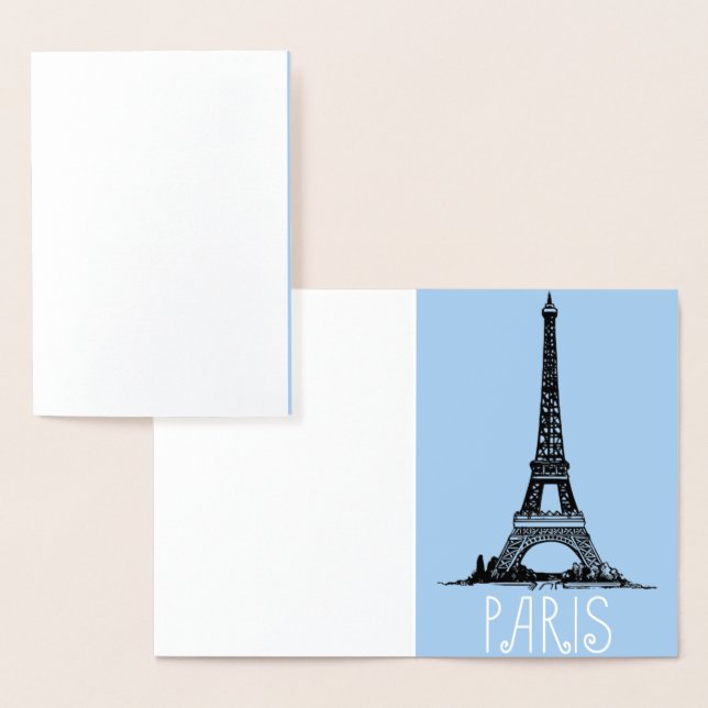 Paris Folierat Kort (Display)