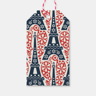 Paris Folkliga Blommiga Presentkort | Eiffeltornet Presentetikett