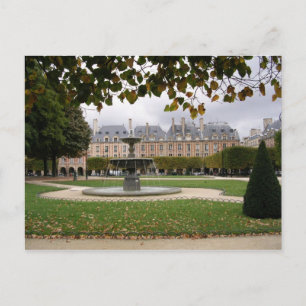 Paris Fontän Vykort