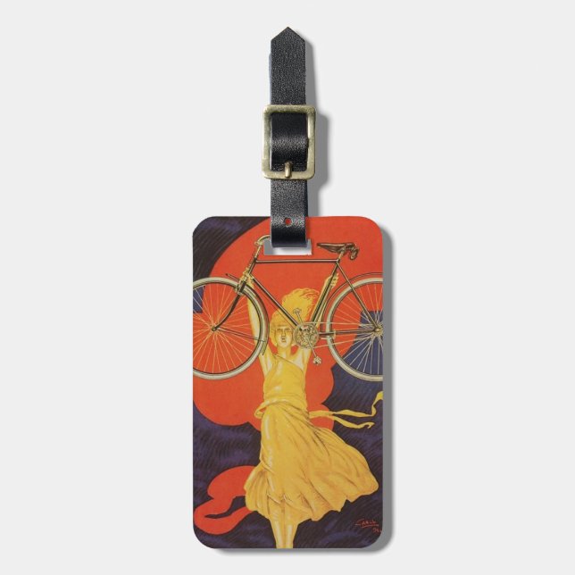 Paris för kvinna för Peugeot cykelcykel Bagagebricka (Vertikal Framsida)