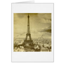 Paris för vintageEifel torn frankriken 1889