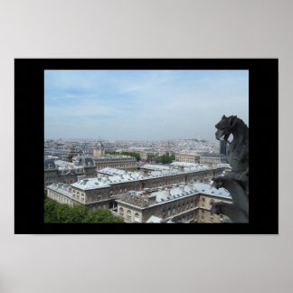 Paris från Notre Dame Poster