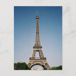 Paris France Eiffel Tower Postcard Vykort