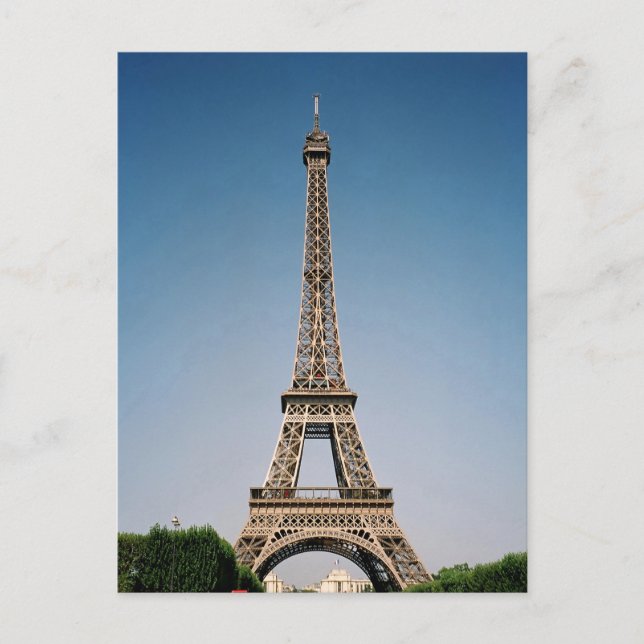 Paris France Eiffel Tower Postcard Vykort (Framsida)