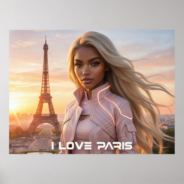PARIS - FRANCE POSTER (Framsidan)