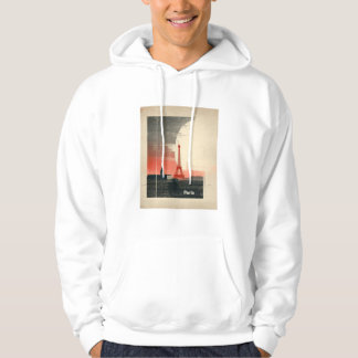 Paris, Frankrike - 1960-talets inspirerade grafik Hoodie