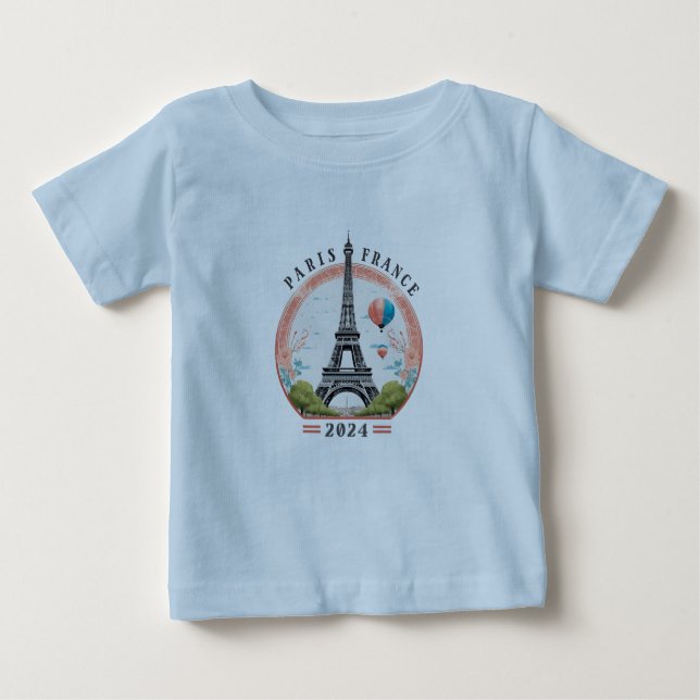 Paris Frankrike 2024 Baby T-Shirts, Paris Frankrik T Shirt (Framsida)