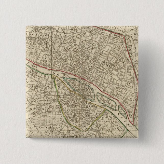 Paris Frankrike 2 Knapp (Framsida)