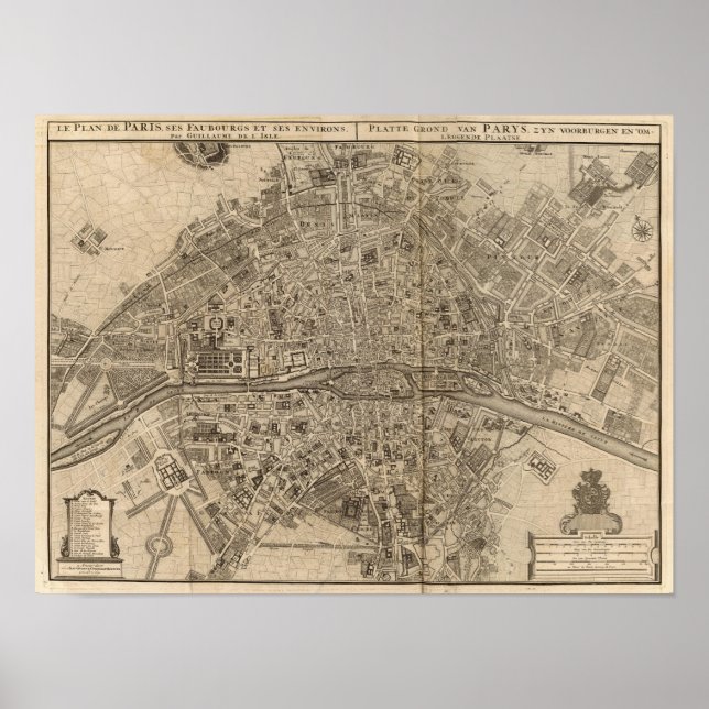 Paris Frankrike 2 Poster (Framsidan)