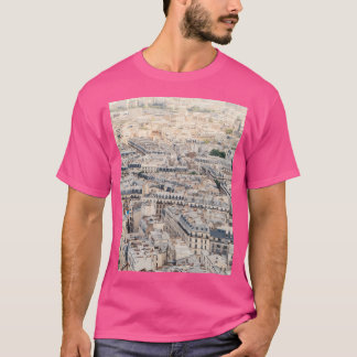 Paris Frankrike Aerial City View från Sacre Coeur T Shirt