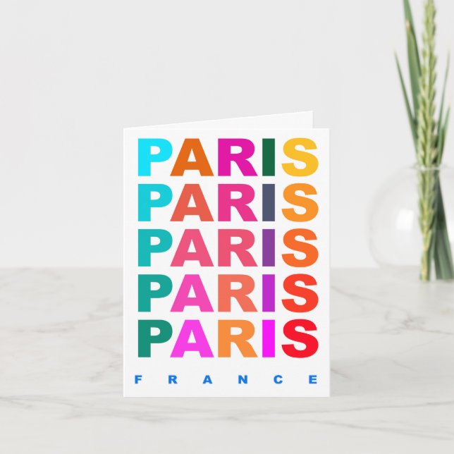 Paris Frankrike Anteckningskort (Framsida)