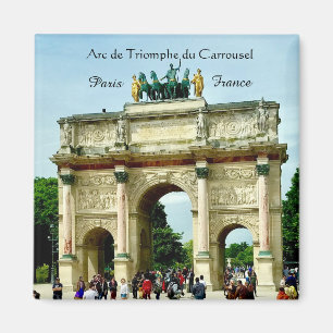 Paris Frankrike - Arc de Triomphe du Carrousel Magnet