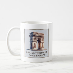 Paris Frankrike Arc de Triomphe Kaffemugg