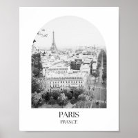 Paris Frankrike Arch Photo Print
