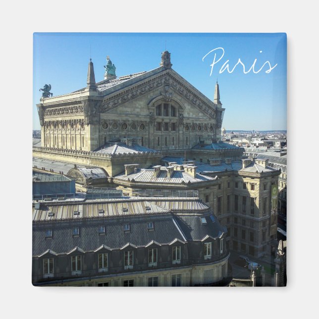 Paris Frankrike Architecture Fransk Cityscape Magnet (Framsidan)