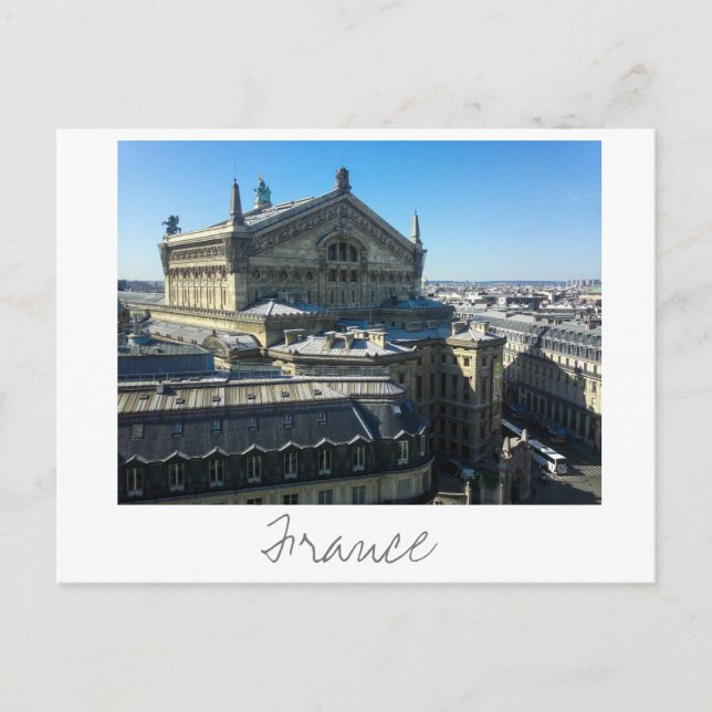 Paris Frankrike Architecture Fransk Cityscape Vykort (Framsida)