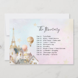 Paris Frankrike Birthday Pass Inbjudningar