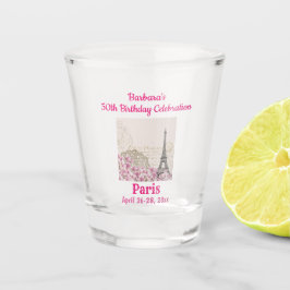 Paris Frankrike Birthday Resa Eiffel Torn Rosa